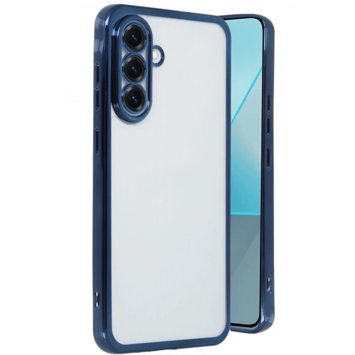 Durukar®  Samsung Galaxy A56 Kılıf  Lensli Silikon - Lacivert