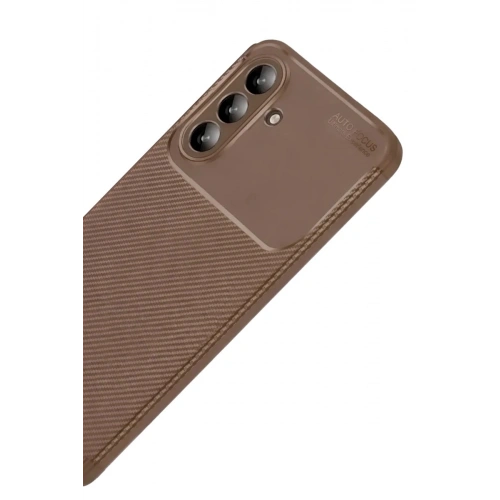 Durukar®  Samsung Galaxy A57 5G Auto Focus Karbon Kapak - Kahverengi