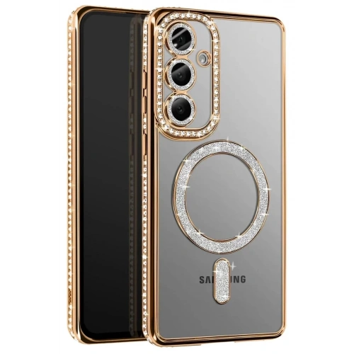 Durukar®  Samsung Galaxy A57 5G Joke Simli Magneticsafe Kılıf - Gold