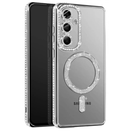 Durukar®  Samsung Galaxy A57 5G Joke Simli Magneticsafe Kılıf - Gümüş