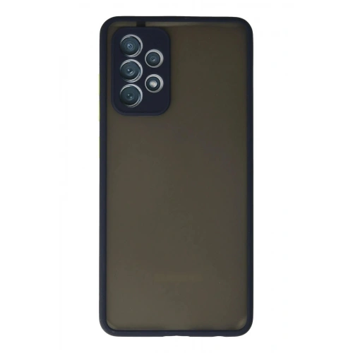 Durukar®  Samsung Galaxy A72 Kılıf Montreal Silikon Kapak - Lacivert