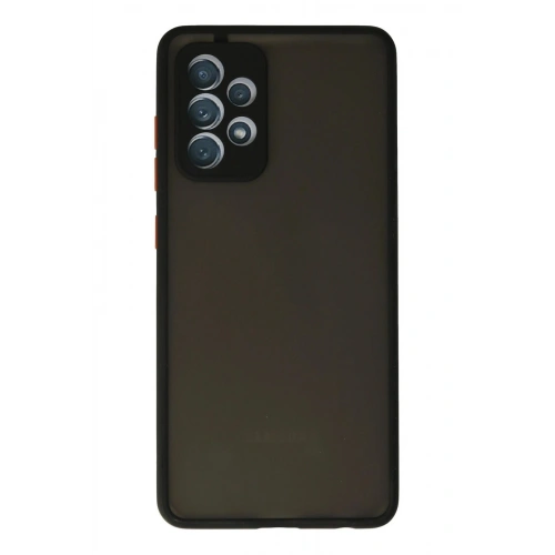 Durukar®  Samsung Galaxy A72 Kılıf Montreal Silikon Kapak - Siyah