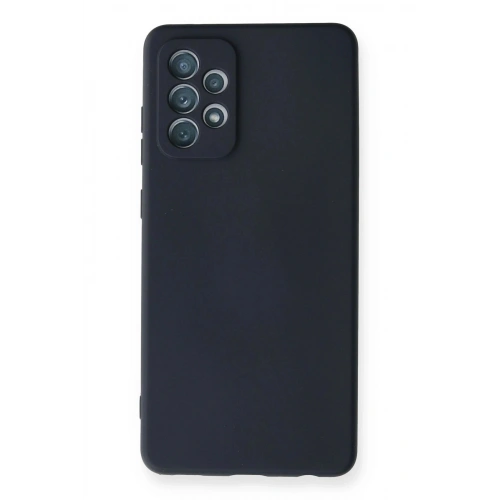 Durukar®  Samsung Galaxy A72 Kılıf Nano içi Kadife Silikon - Lacivert