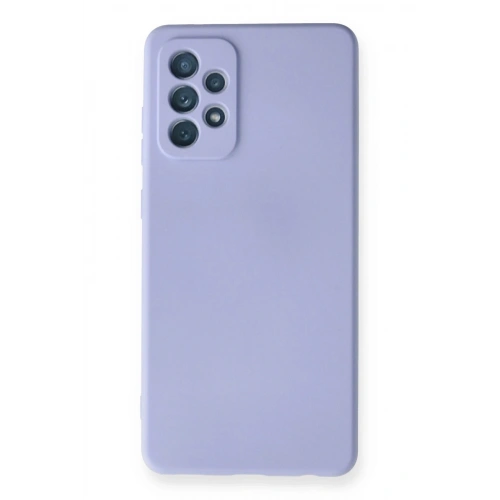 Durukar®  Samsung Galaxy A72 Kılıf Nano içi Kadife Silikon - Lila