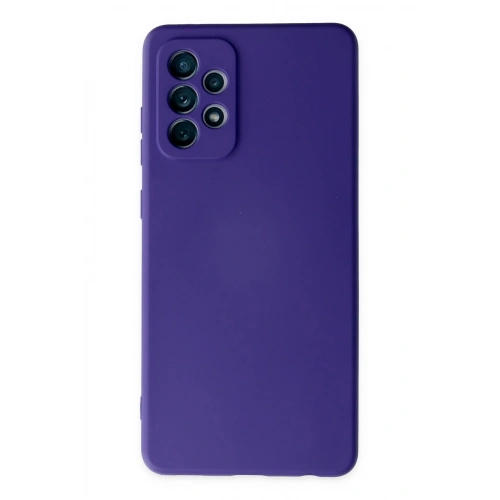 Durukar®  Samsung Galaxy A72 Kılıf Nano içi Kadife Silikon - Mor