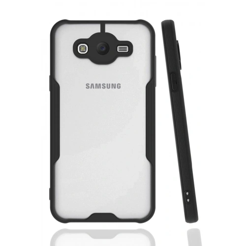 Durukar®  Samsung Galaxy J7 Kılıf Platin Silikon - Siyah