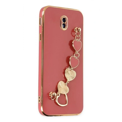 Durukar®  Samsung Galaxy J7 Pro / J730 Kılıf Esila Silikon - Kırmızı