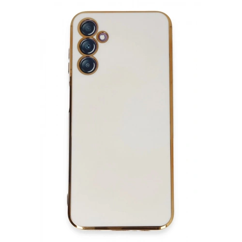 Durukar®  Samsung Galaxy M14 5G Kılıf Volet Silikon - Beyaz