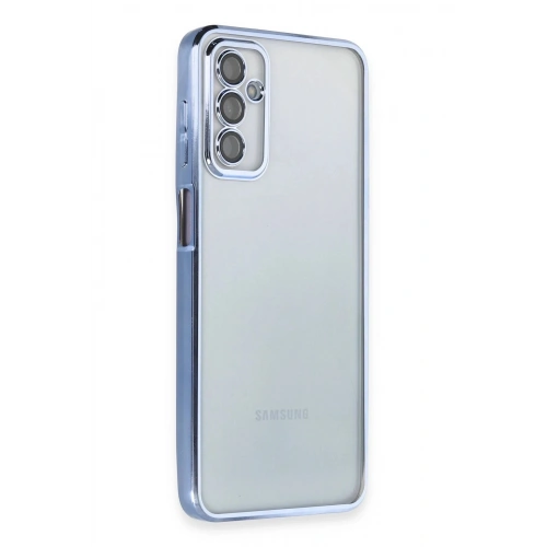 Durukar®  Samsung Galaxy M23 Kılıf  Lensli Silikon - Açık Mavi