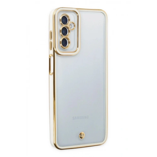 Durukar®  Samsung Galaxy M23 Kılıf Liva Lens Silikon - Beyaz