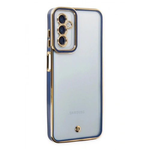 Durukar®  Samsung Galaxy M23 Kılıf Liva Lens Silikon - Mavi