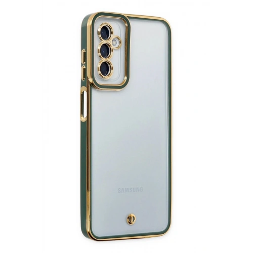 Durukar®  Samsung Galaxy M23 Kılıf Liva Lens Silikon - Yeşil