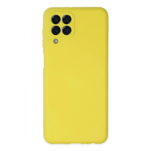 Durukar®  Samsung Galaxy M33 Kılıf Nano içi Kadife Silikon - Sarı