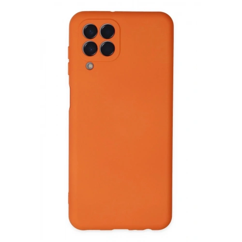 Durukar®  Samsung Galaxy M33 Kılıf Nano içi Kadife Silikon - Turuncu