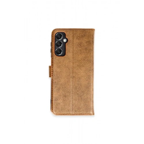 Durukar®  Samsung Galaxy M34 5G Kılıf Trend S Plus Kapaklı Kılıf - Taba