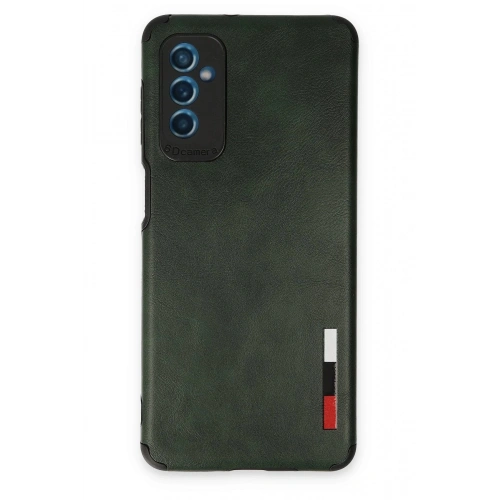 Durukar®  Samsung Galaxy M52 5G Kılıf Loop Deri Silikon - Yeşil