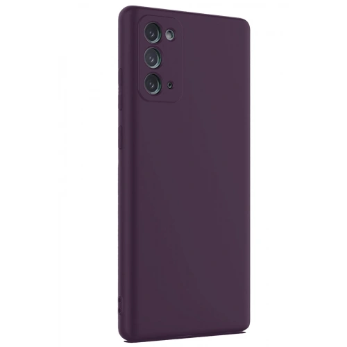 Durukar®  Samsung Galaxy Note 20 Kılıf First Silikon - Mürdüm
