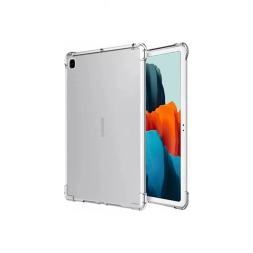 Durukar®  Samsung Galaxy P610 Tab S6 Lite 10.4 Kılıf Anti Shock Tablet Silikon - Şeffaf