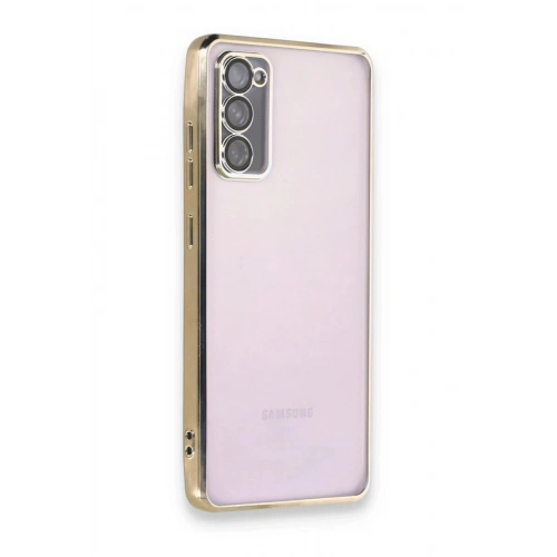Durukar®  Samsung Galaxy S20 FE Kılıf  Lensli Silikon - Gold