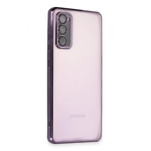 Durukar®  Samsung Galaxy S20 FE Kılıf  Lensli Silikon - Mor