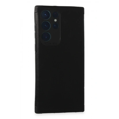 Durukar®  Samsung Galaxy S22 Ultra Kılıf Loop Deri Silikon - Siyah
