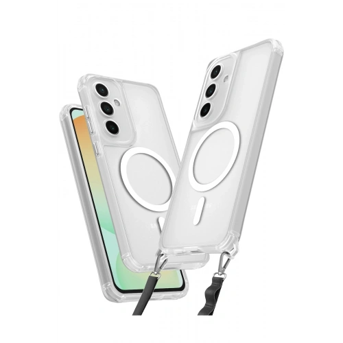 Durukar®  Samsung Galaxy S23 FE Kılıf Enka Magsafe Silikon Kılıf - Şeffaf