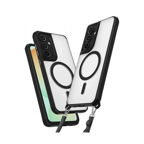 Durukar®  Samsung Galaxy S23 FE Kılıf Enka Magsafe Silikon Kılıf - Siyah