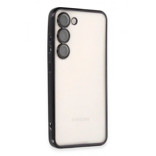Durukar®  Samsung Galaxy S23 Plus Kılıf  Lensli Silikon - Siyah