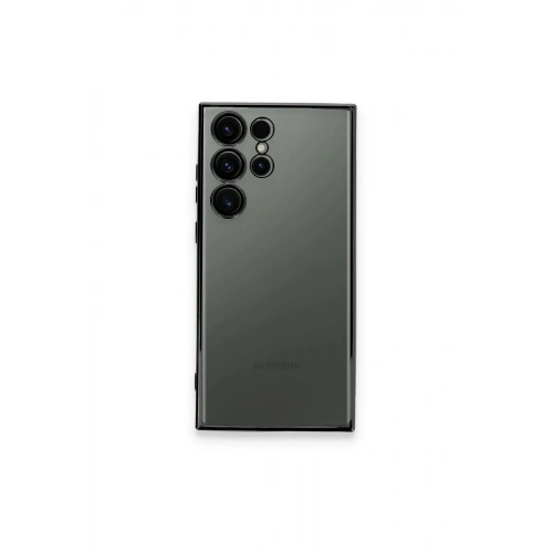 Durukar®  Samsung Galaxy S23 Ultra Kılıf  Lensli Silikon - Siyah