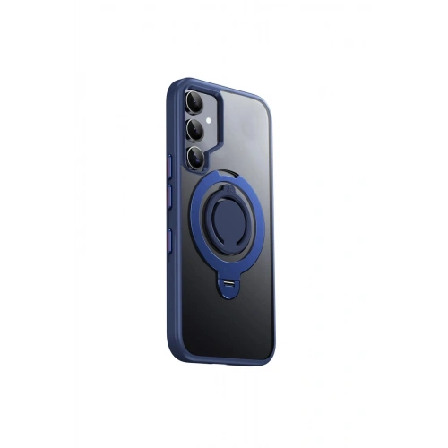 Durukar®  Samsung Galaxy S24 Avatar 360 Dönen Magsafe Kapak - Lacivert