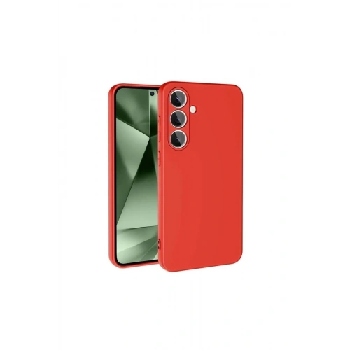 Durukar®  Samsung Galaxy S24 FE Kılıf Nano içi Kadife Silikon - Kırmızı