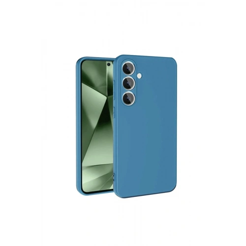 Durukar®  Samsung Galaxy S24 FE Kılıf Nano içi Kadife Silikon - Mavi