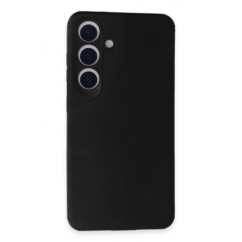 Durukar®  Samsung Galaxy S24 Kılıf Loop Deri Silikon - Siyah