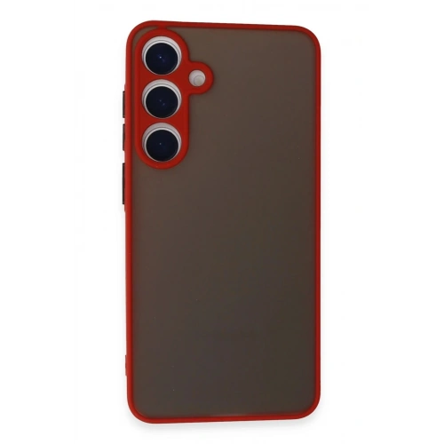 Durukar®  Samsung Galaxy S24 Kılıf Montreal Silikon Kapak - Kırmızı