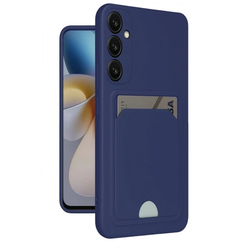 Durukar®  Samsung Galaxy S24 Plus Kelvin Kartvizitli Silikon - Lacivert