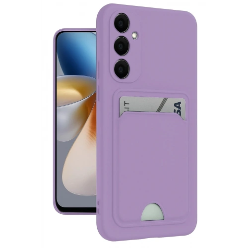 Durukar®  Samsung Galaxy S24 Plus Kelvin Kartvizitli Silikon - Lila