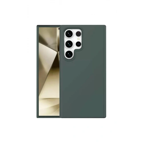 Durukar®  Samsung Galaxy S24 Ultra Kılıf First Silikon - Koyu Yeşil