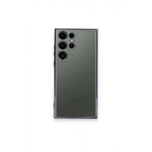 Durukar®  Samsung Galaxy S24 Ultra Kılıf  Lensli Silikon - Siyah