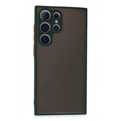 Durukar®  Samsung Galaxy S24 Ultra Kılıf Montreal Silikon Kapak - Yeşil