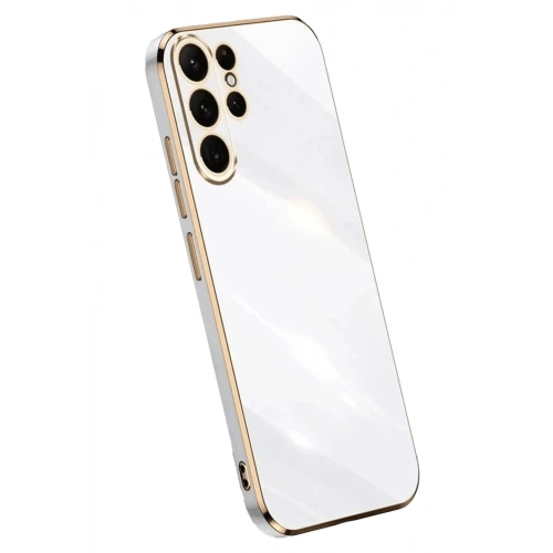Durukar®  Samsung Galaxy S24 Ultra Kılıf Volet Silikon - Beyaz