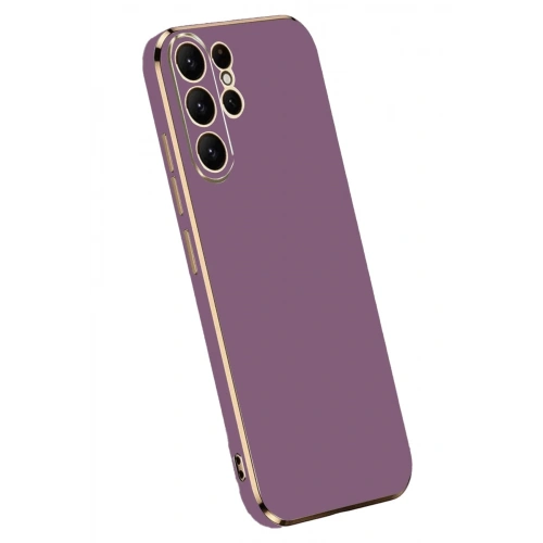 Durukar®  Samsung Galaxy S24 Ultra Kılıf Volet Silikon - Mor