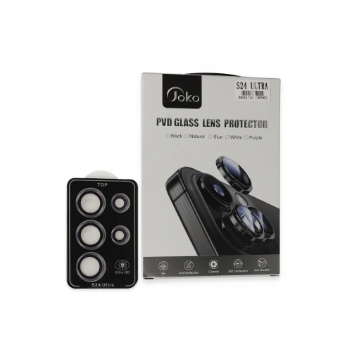 Durukar®  Samsung Galaxy S24 Ultra PVD Metal Kamera Lens - Derin Mor