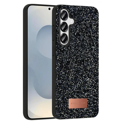 Durukar®  Samsung Galaxy S25 Bright Simli Kapak - Siyah