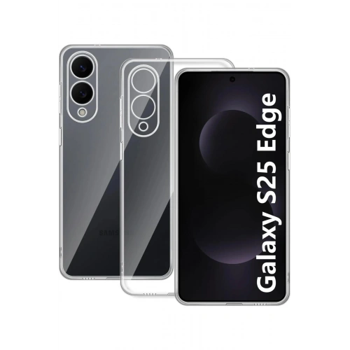 Durukar®  Samsung Galaxy S25 Edge Kılıf Lüx Şeffaf Silikon