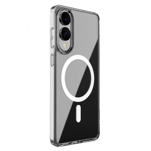 Durukar®  Samsung Galaxy S25 Edge Kılıf Magneticsafe Şeffaf Silikon - Şeffaf