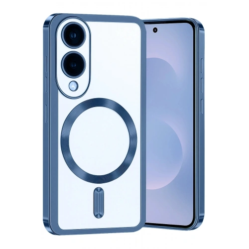 Durukar®  Samsung Galaxy S25 Edge Kross Magneticsafe Kapak - Sierra Blue