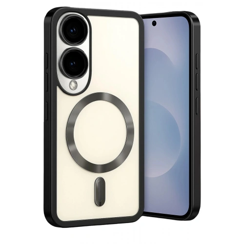 Durukar®  Samsung Galaxy S25 Edge Kross Magneticsafe Kapak - Siyah