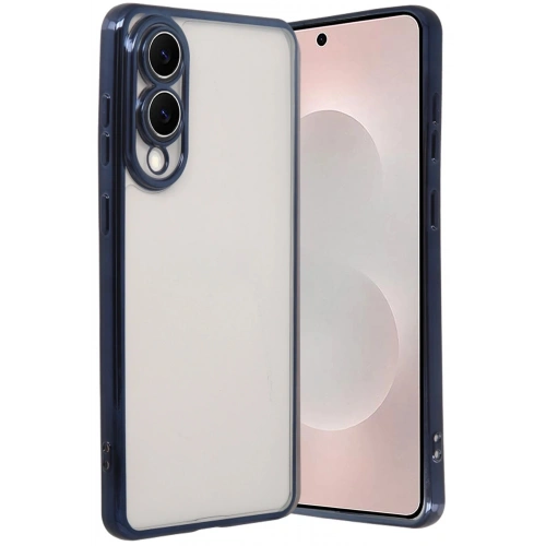 Durukar®  Samsung Galaxy S25 Edge  Lensli Silikon - Lacivert