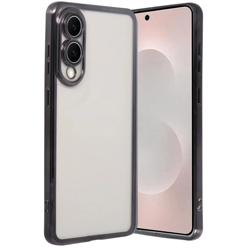 Durukar®  Samsung Galaxy S25 Edge  Lensli Silikon - Siyah