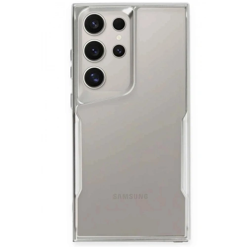 Durukar®  Samsung Galaxy S25 Ultra Kılıf Boyi Silikon Kapak - Gümüş